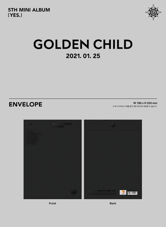 PDTXCLS Woolim Entertainment Golden Child - YES (5th Mini Album) Album+Pre-Order Benefit+Folded Poster+Extra Photocards Set… - Image 2